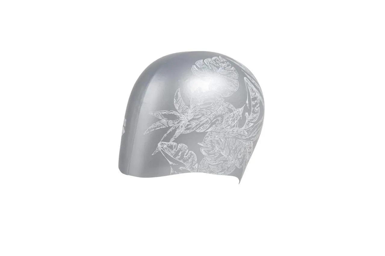 Arena Sirene Silicone cuffia nuoto capelli lunghi argento