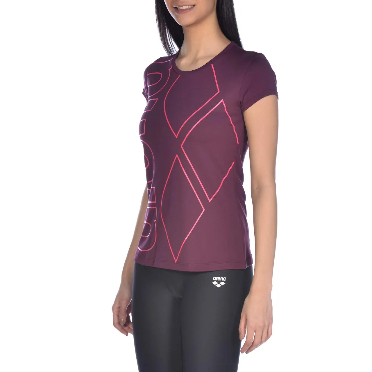 Arena Gym Logo maglia maniche corte donna cotone