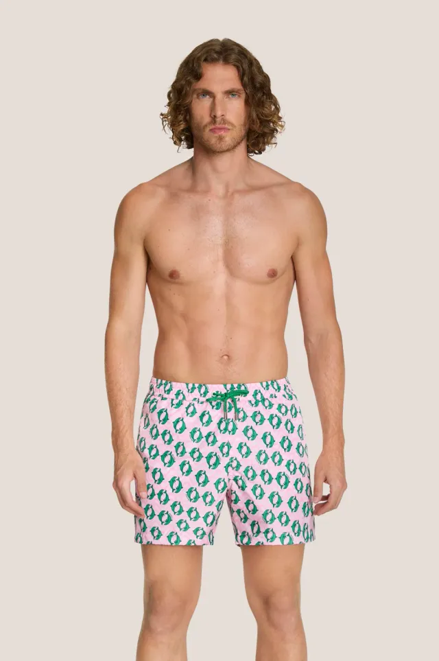 4 Giveness Dolphins short mare uomo corto rosso