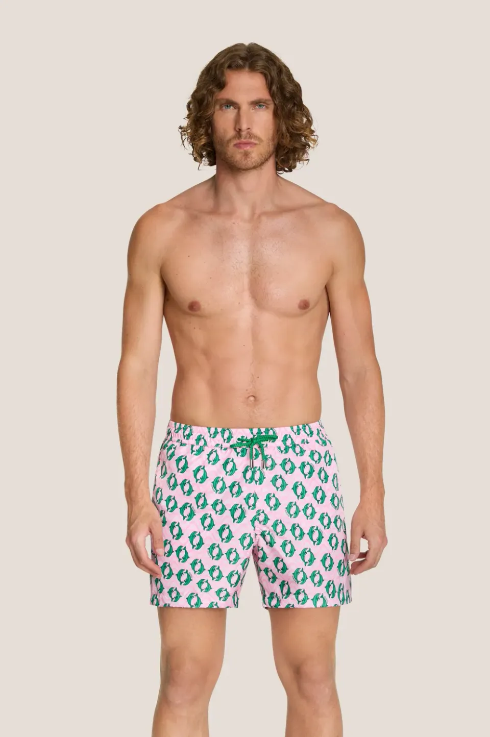 4 Giveness Dolphins short mare uomo corto rosso