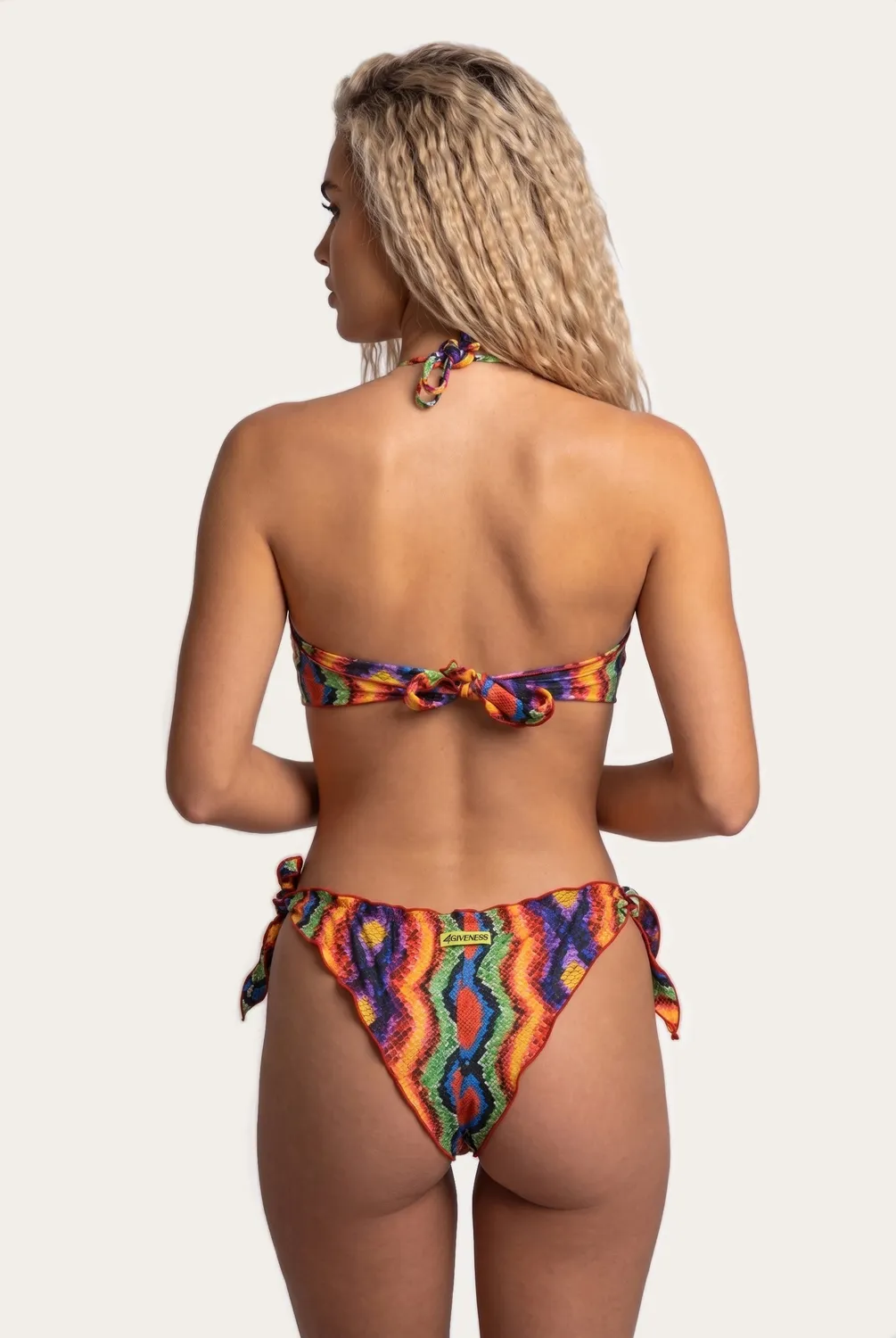 4 Giveness Rainbow Python bikini fascia pitonato M