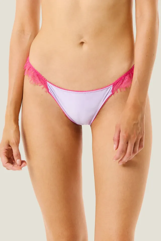4 Giveness Perizoma Lycra Pizzo Sensual Color Donna