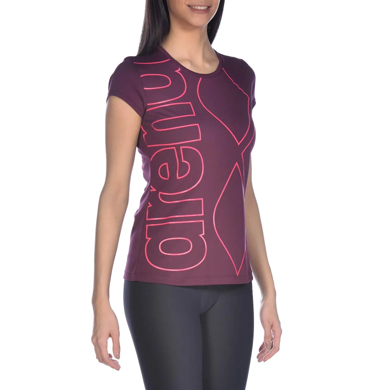 Arena Gym Logo maglia maniche corte donna cotone