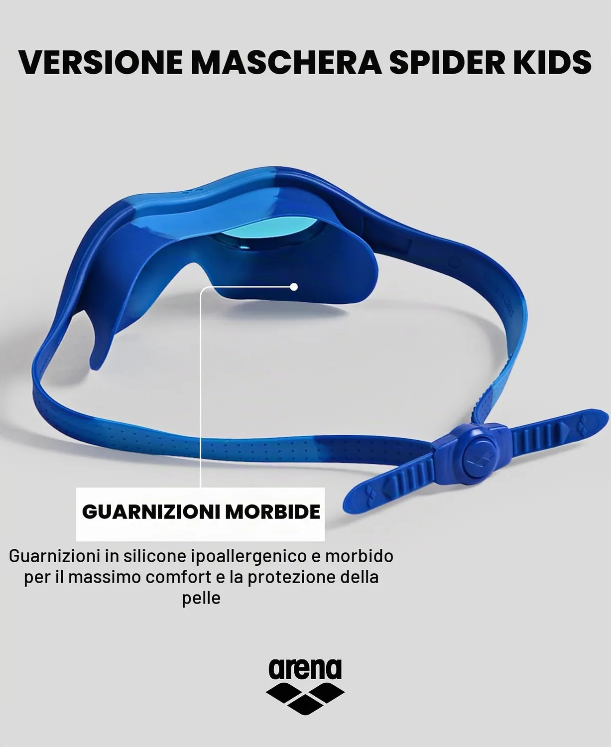 Arena Spider Kids Mask maschera nuoto pink-freakrose-pink UV