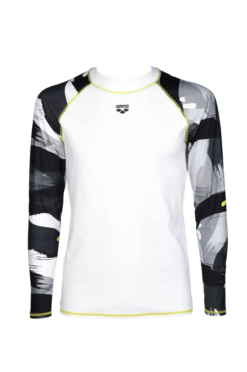 Arena Rash Vest Allover Maglia UV Uomo Maniche Lunghe