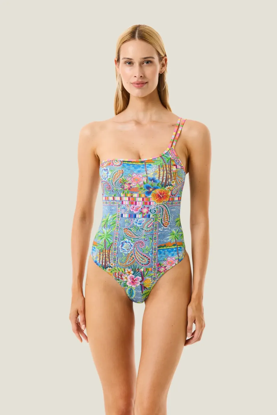 4 Giveness Mexican costume intero monospalla fantasia tropical
