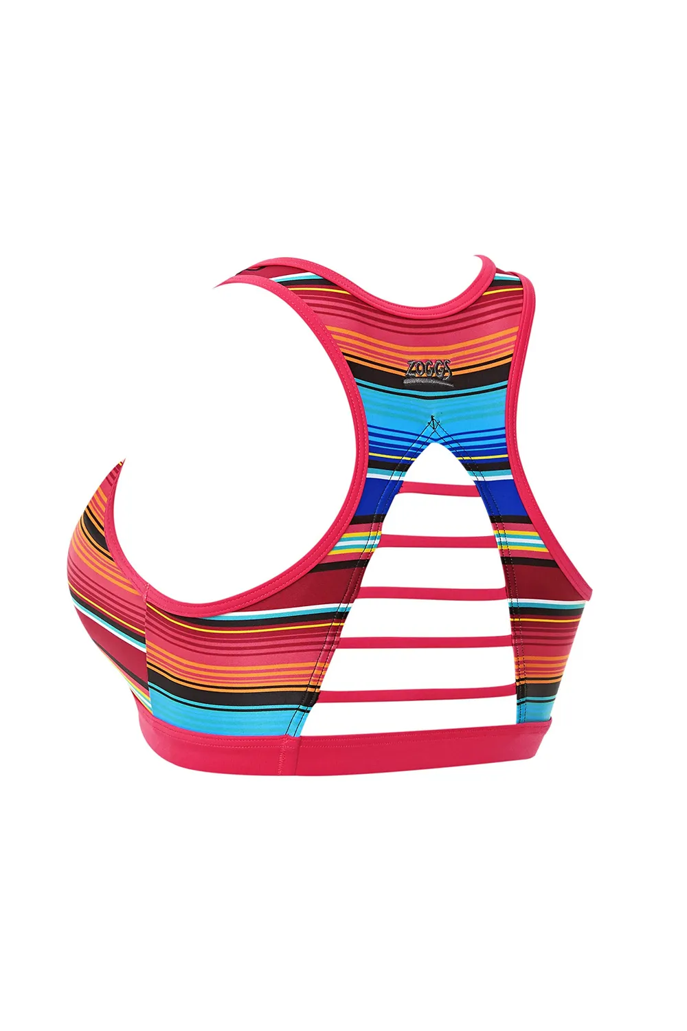Zoggs Mexicali Crop Top Costume Taglia 46 righe sostegno