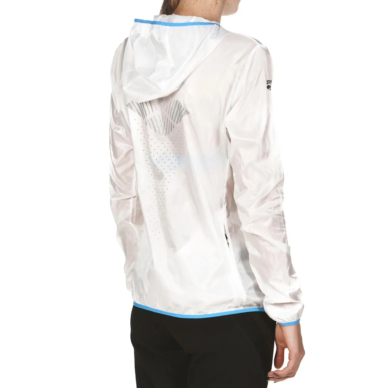 Arena Run Windbreaker Giacca Antivento Donna Bianca