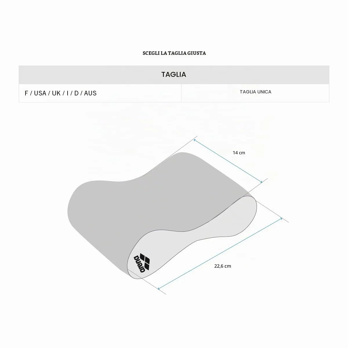 Arena Freeflow pull buoy nero taglia unica allenamento