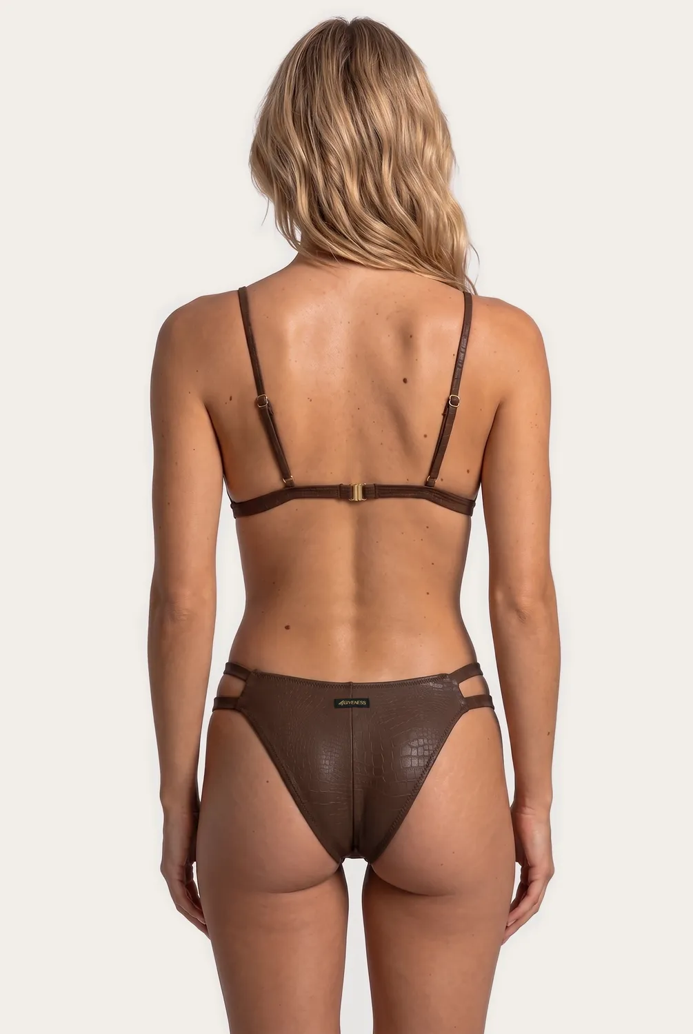 4 Giveness Coco bikini donna pitonato doppio laccio