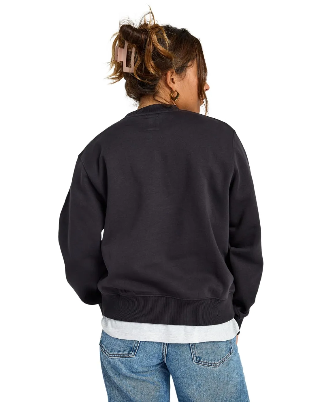 Billabong Family Tree felpa donna girocollo pile riciclato