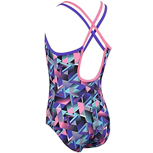 Zoggs Kitch Chaos Crossback costume intero bambina 12 anni cloro-resistente