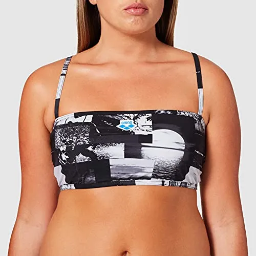 Arena Icons Team Stripe bikini a fascia fantasia