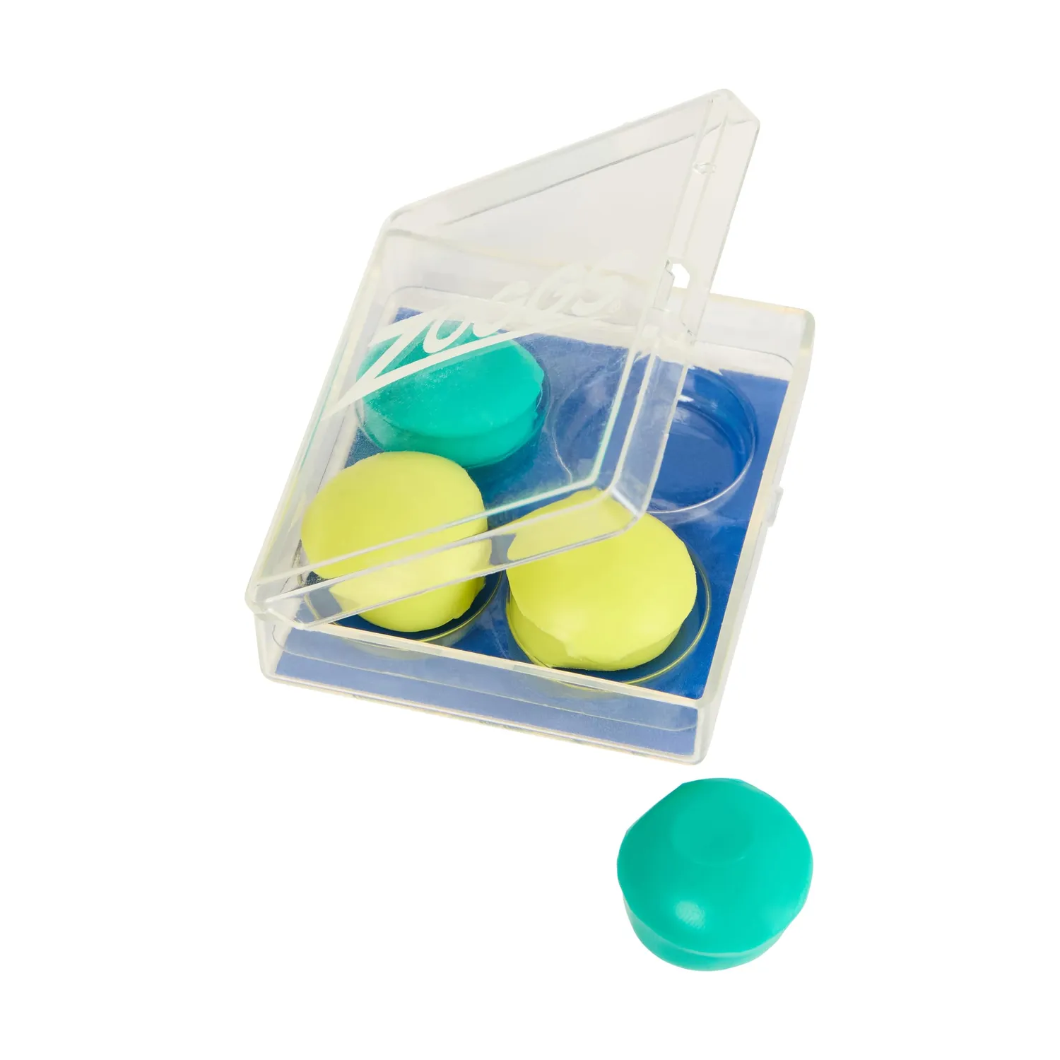 Zoggs tappi orecchie nuoto silicone 4 pezzi trasparenti