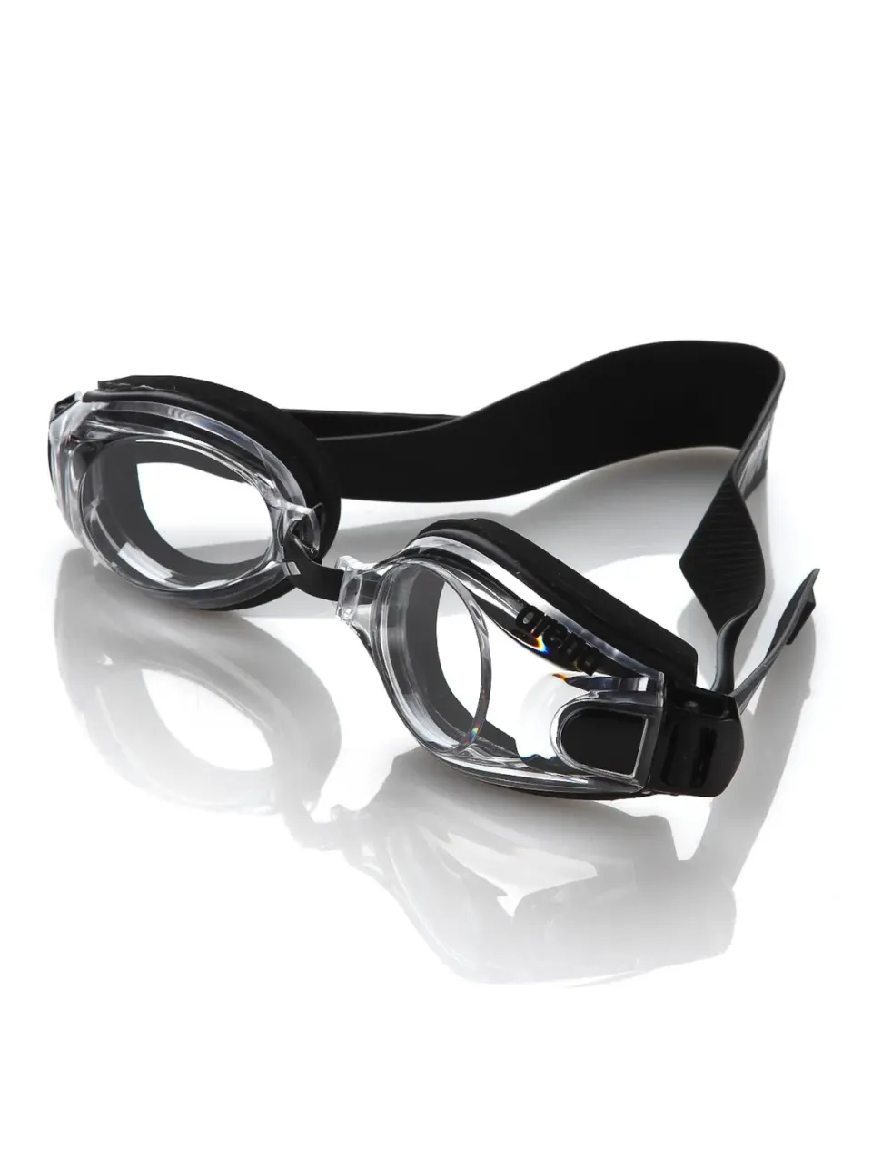 arena zoom neoprene occhialini nuoto lenti chiare nero