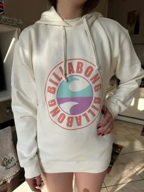 Billabong Graphic felpa pile cappuccio donna M ecologica