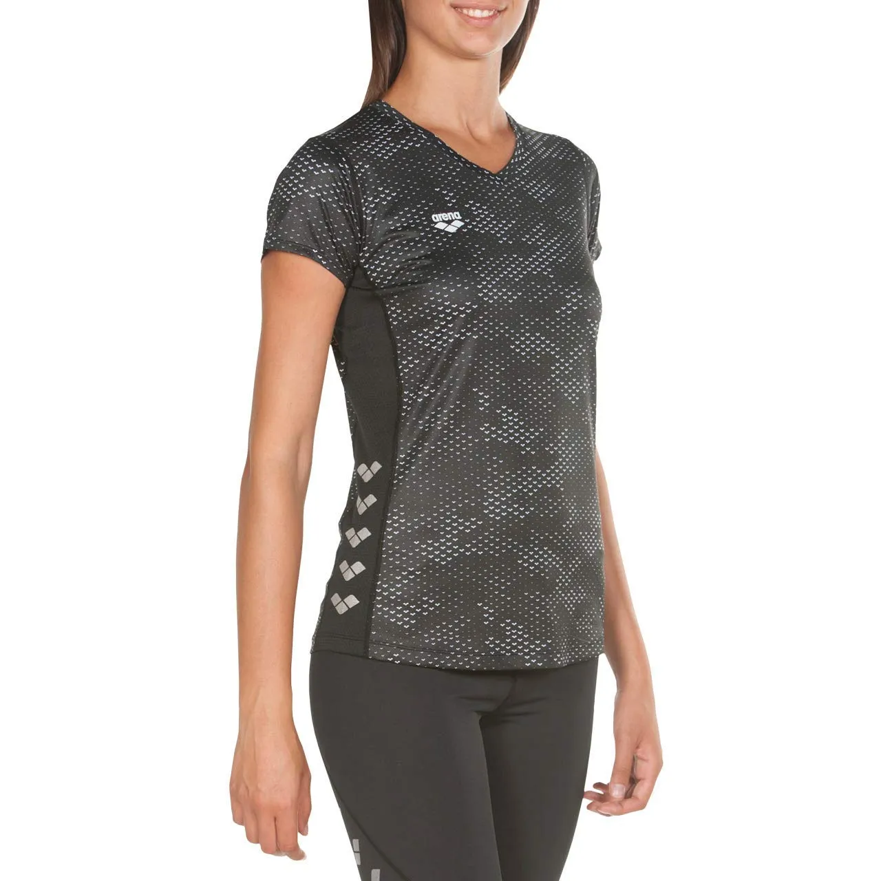 Arena Run S/S maglia running donna maniche corte