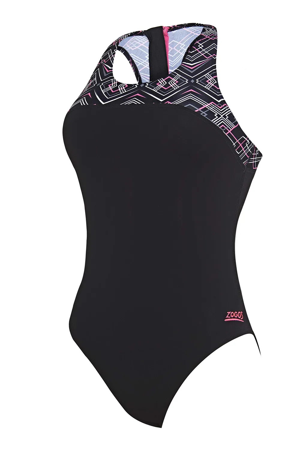 Zoggs Electric Zipped Back costume intero 46 zip resistente al cloro
