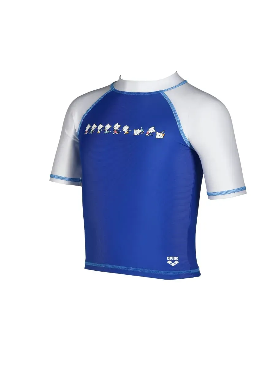 Arena Friends maglia UV bimbi 1-2 anni Royal-white UPF40+