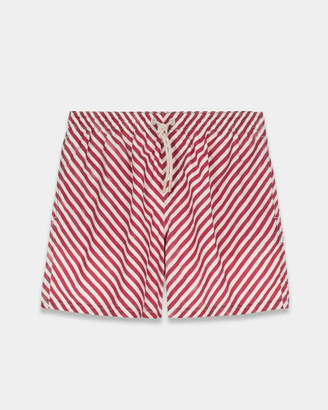 Mosso Sunwear Red Wave costumi mare rossi media lunghezza