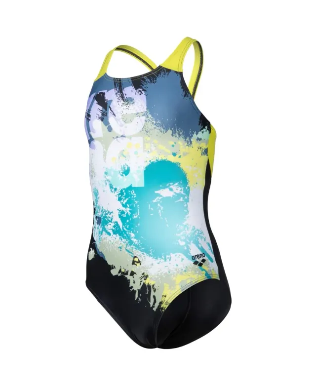Arena Waves Breaking Costume Intero Bambina MaxFit Eco