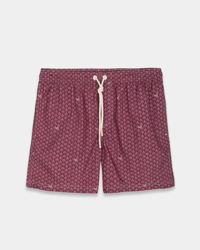 Mosso Sunwear Bordeaux Grains Costume Mare Bordeaux Fantasia