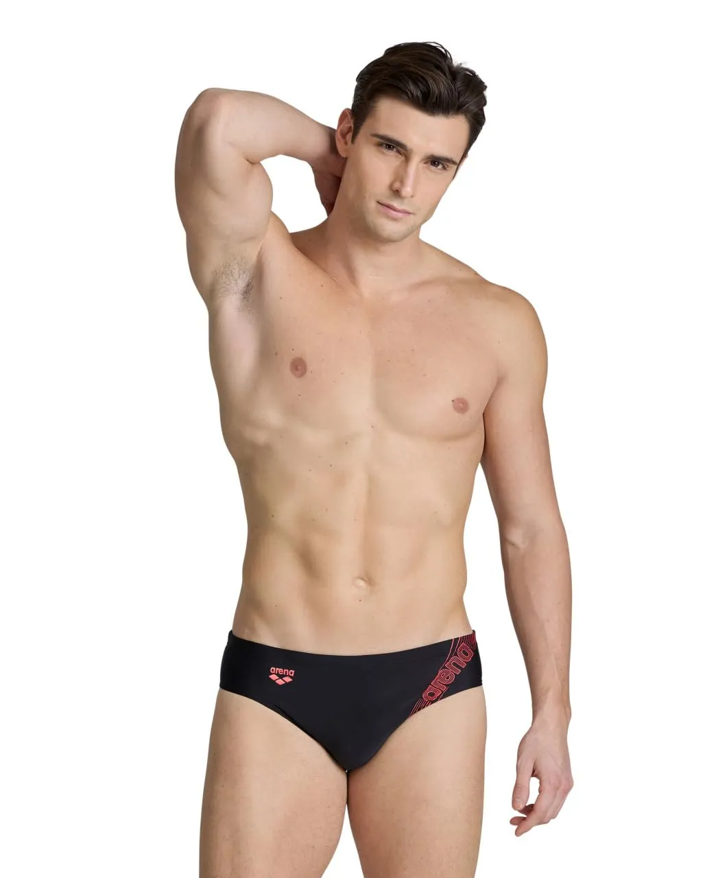 Arena Dreamy costume slip uomo black turchese