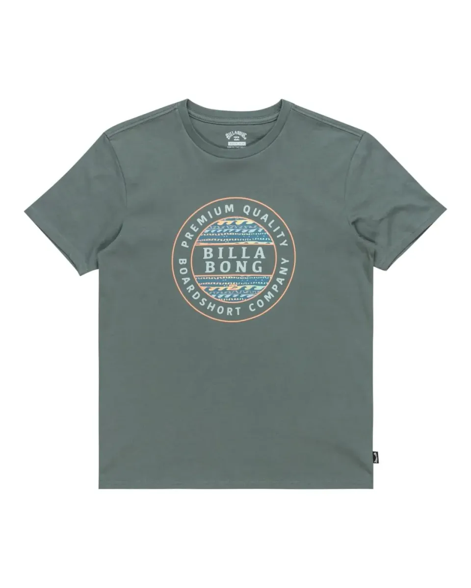 Billabong Rotor Fill SS maglietta ragazzo dark slate cotone