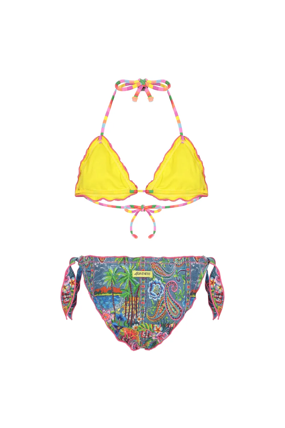 4 Giveness Nodi bikini triangolo bimba slip nodi