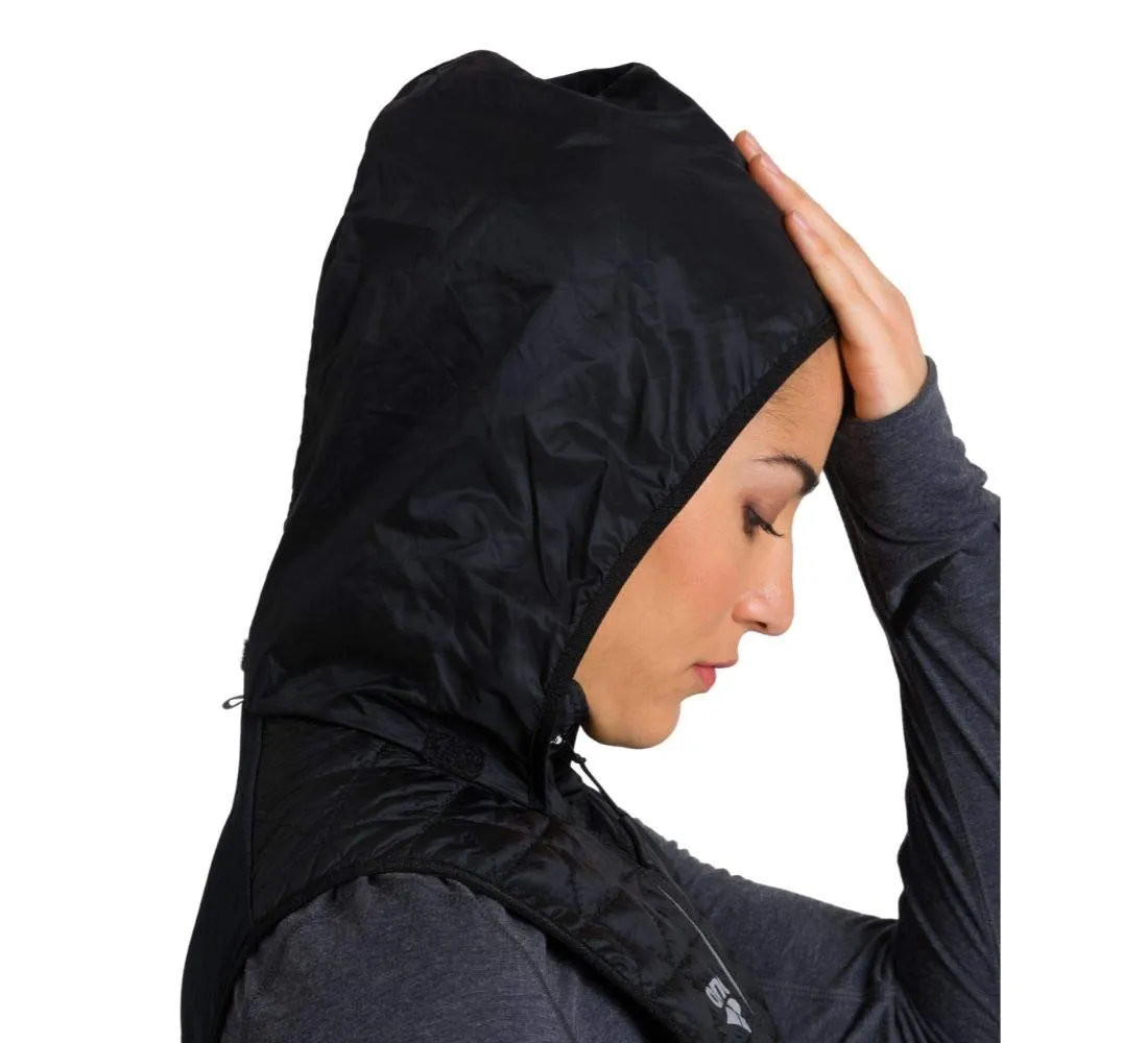Arena Padded Gilet smanicato running donna nero XS