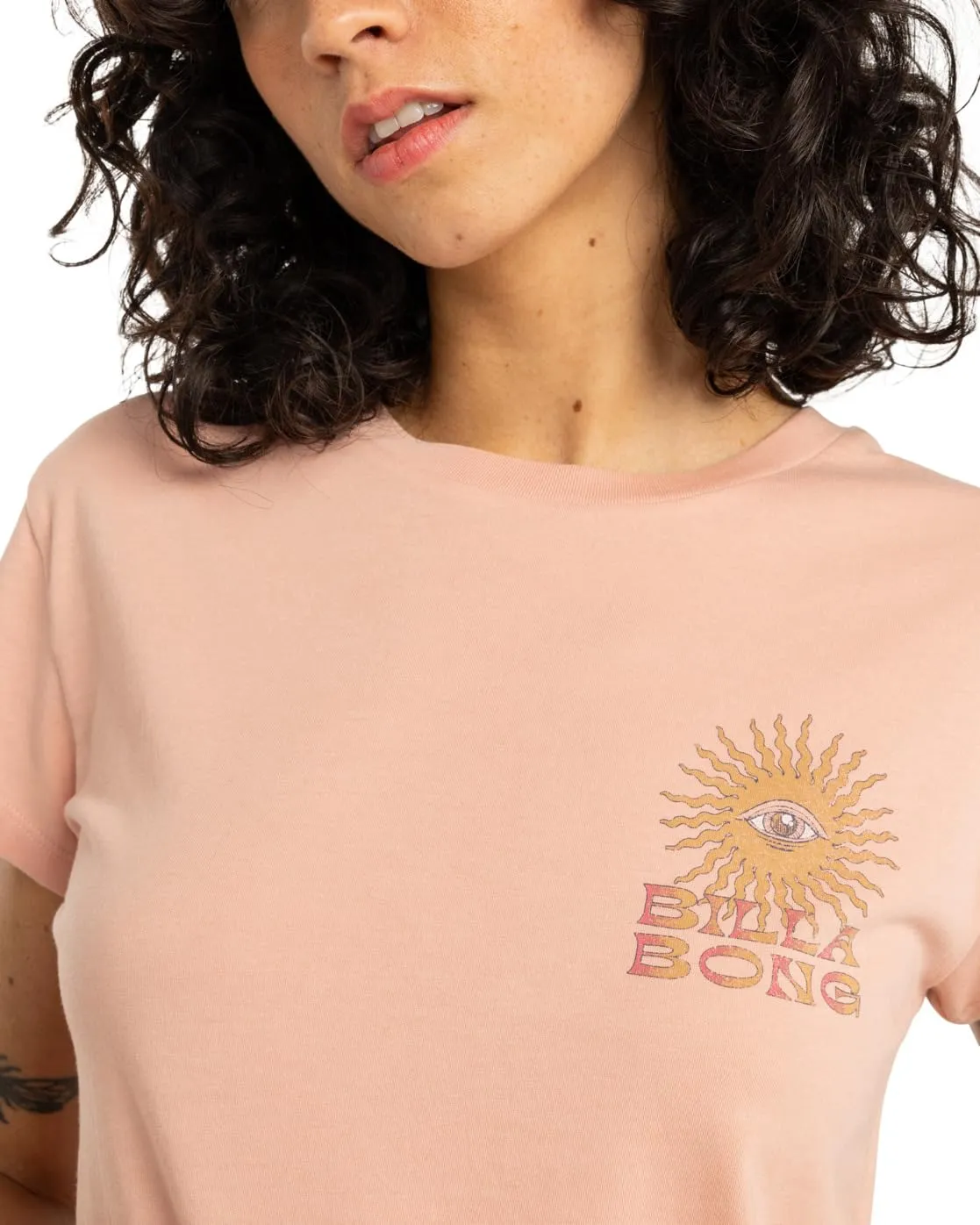 Billabong Vibes Around t-shirt donna L cotone bianca
