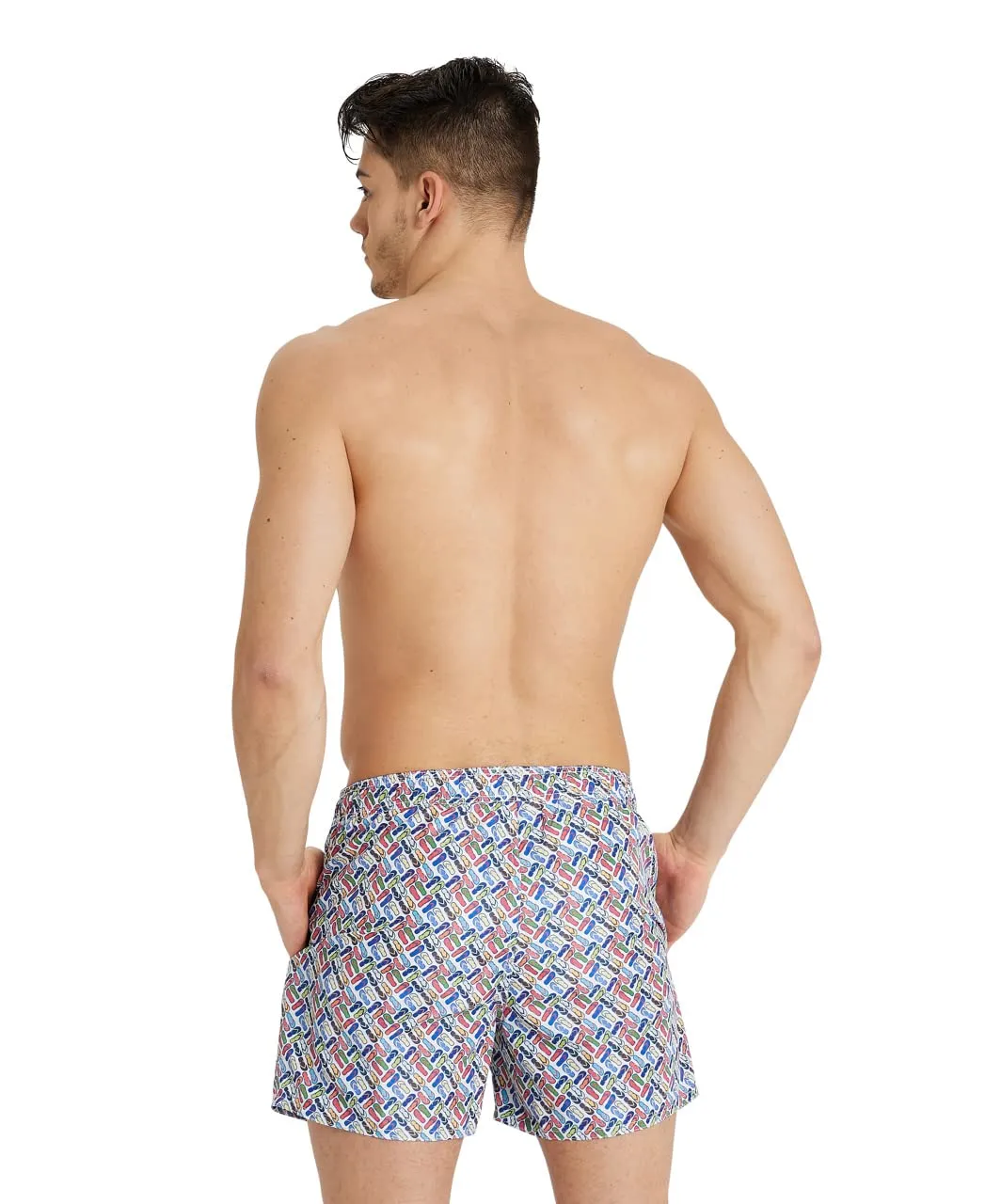 Arena Allover boxer mare uomo White Multi taglia L