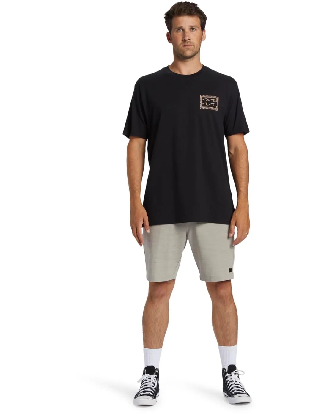 Billabong Crayon Wave SS t-shirt uomo Nero grafica mare