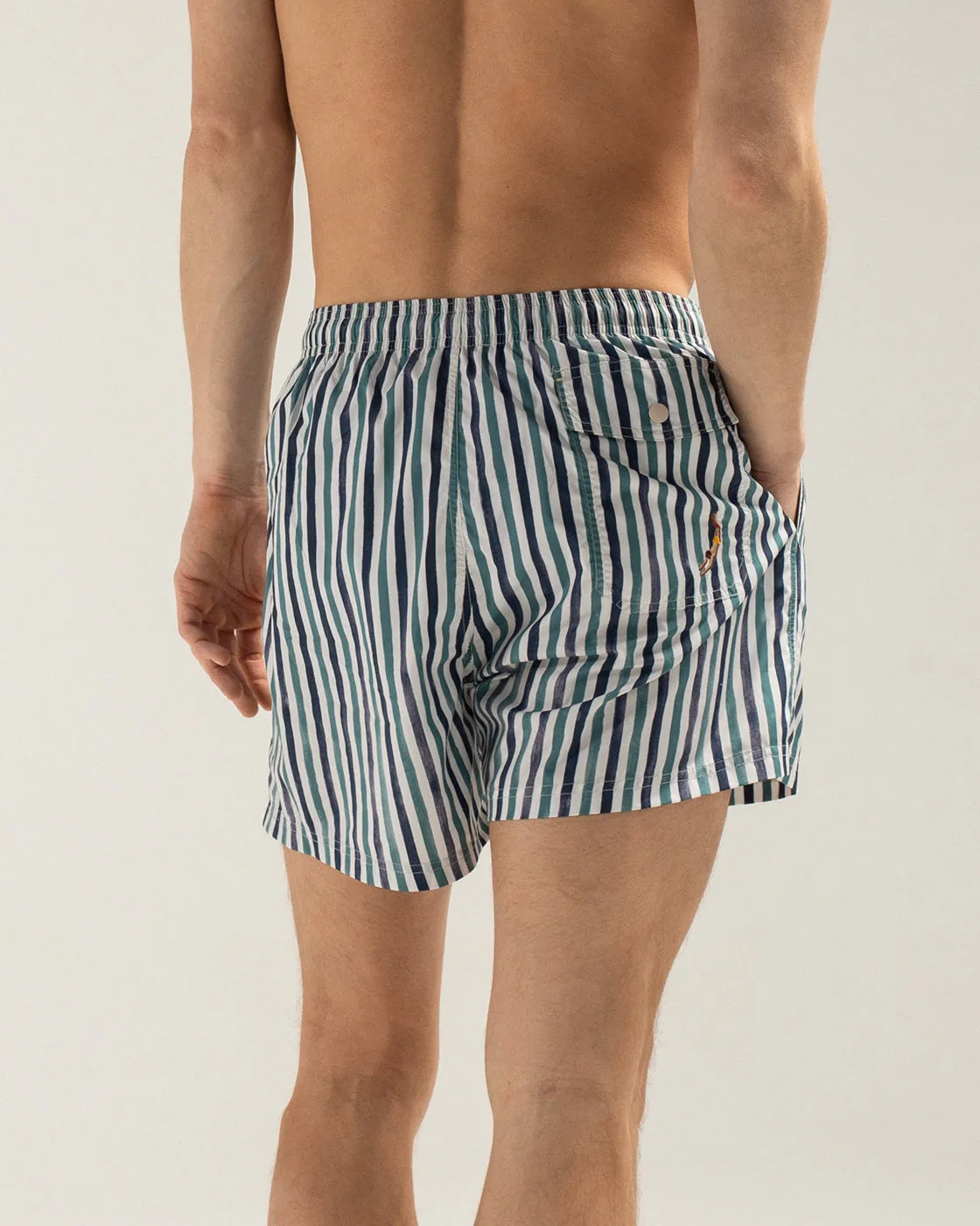 Mosso Sunwear Wave costume boxer multicolor a righe