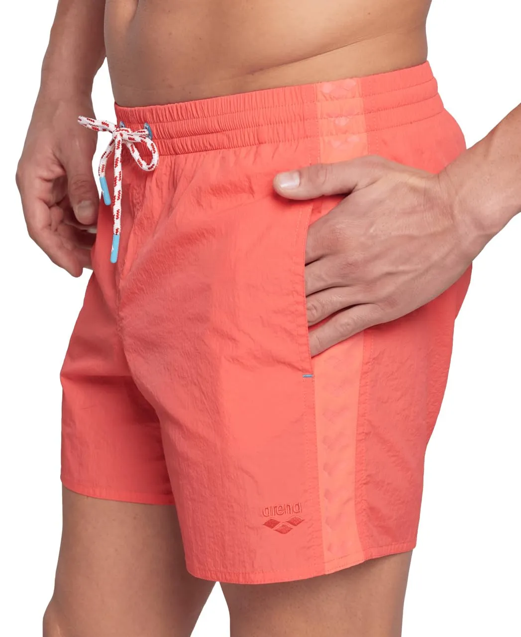 Arena Team Stripe Solid boxer mare uomo M nero