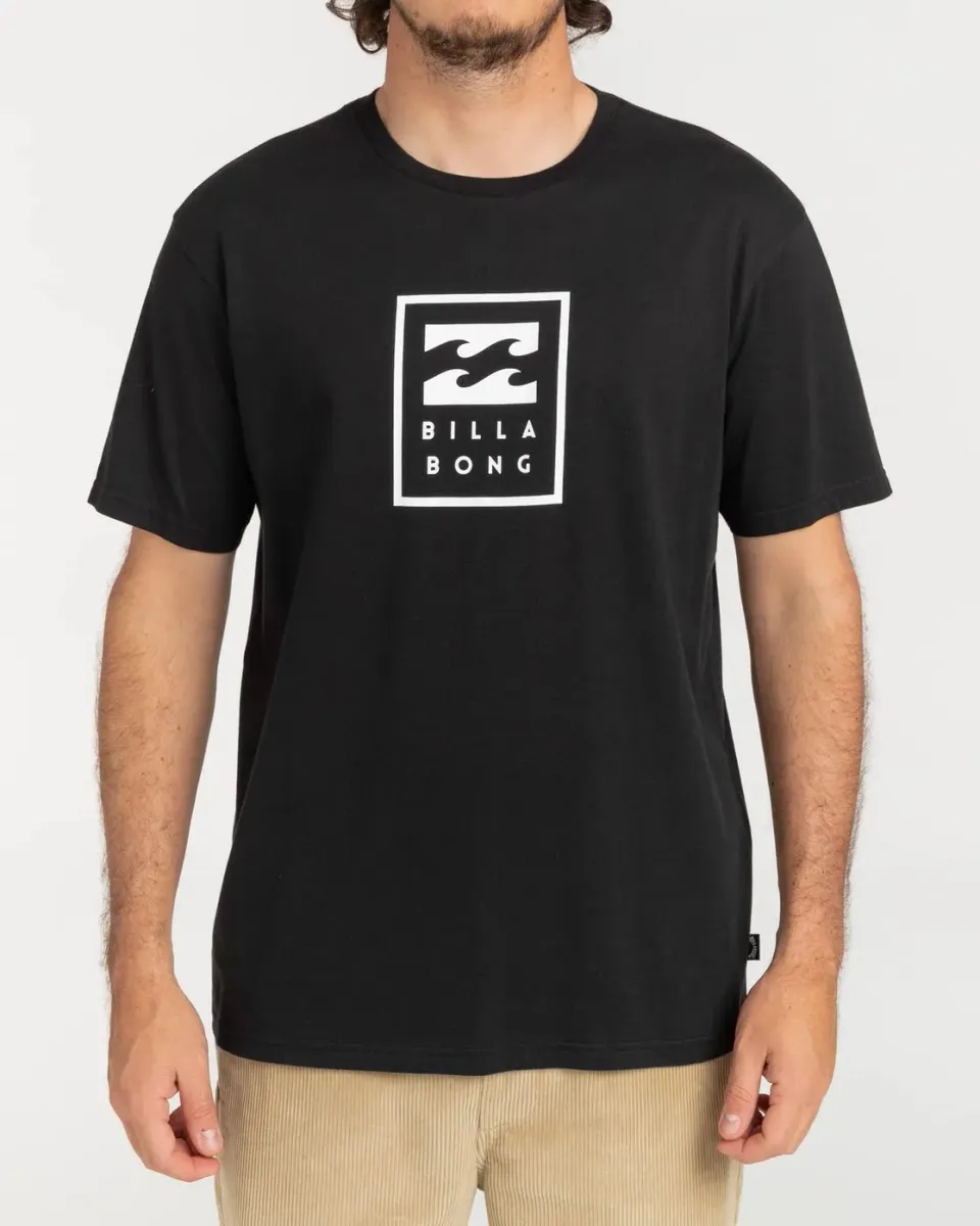 Billabong Unity Stacked T-Shirt uomo XL nero cotone