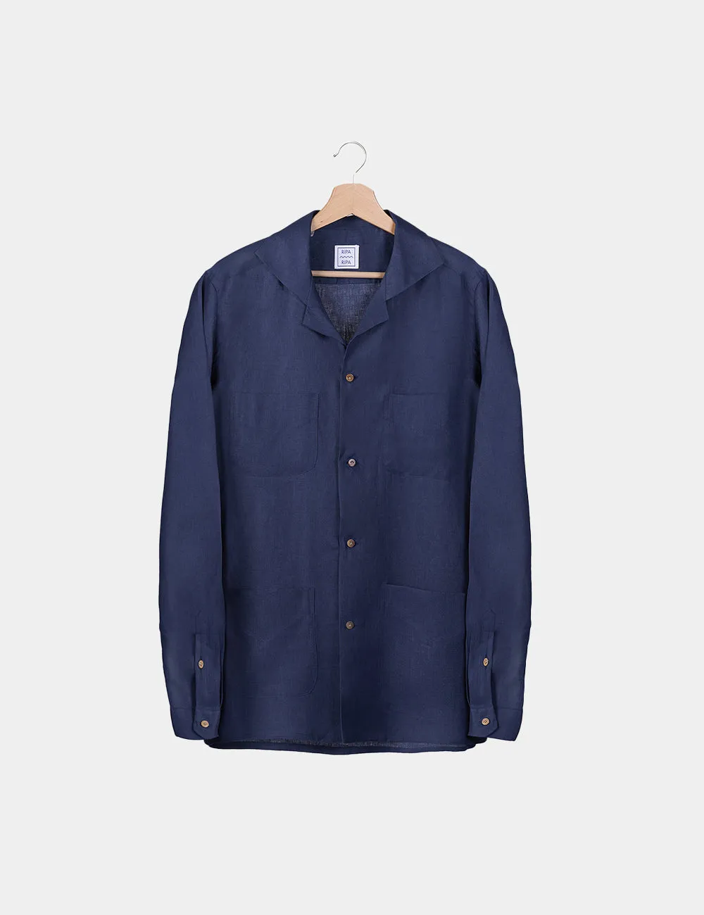 Ripa Ripa Ischia Blu Notte camicia uomo stile anni 60