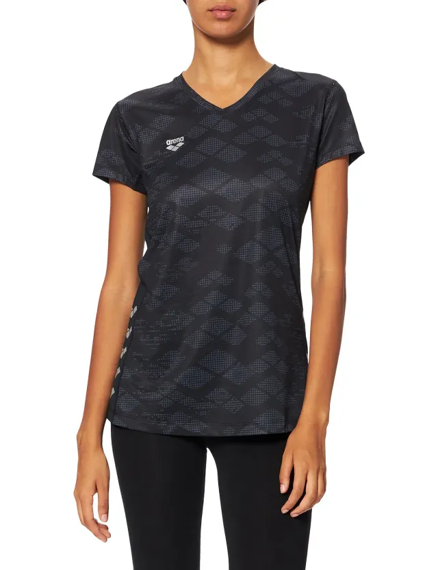 Arena Run Mesh Solid t-shirt donna sportiva maniche corte
