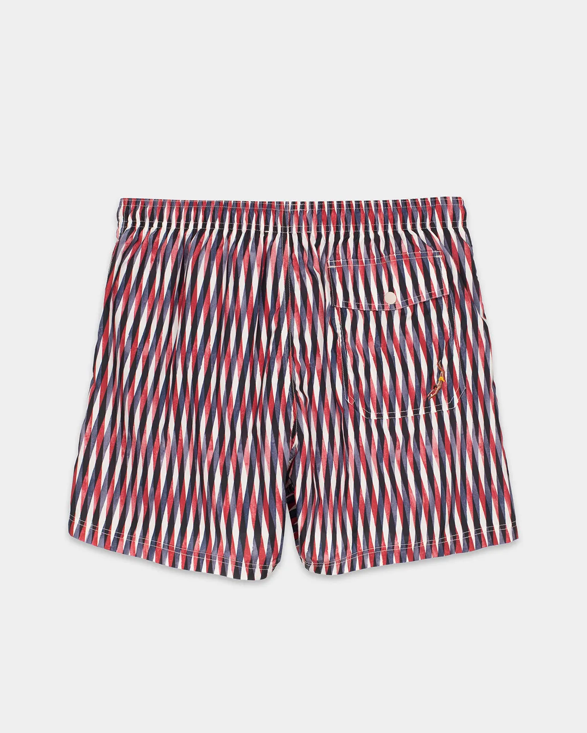 Mosso Sunwear Blue Intersect Wave boxer mare blu stampa righe