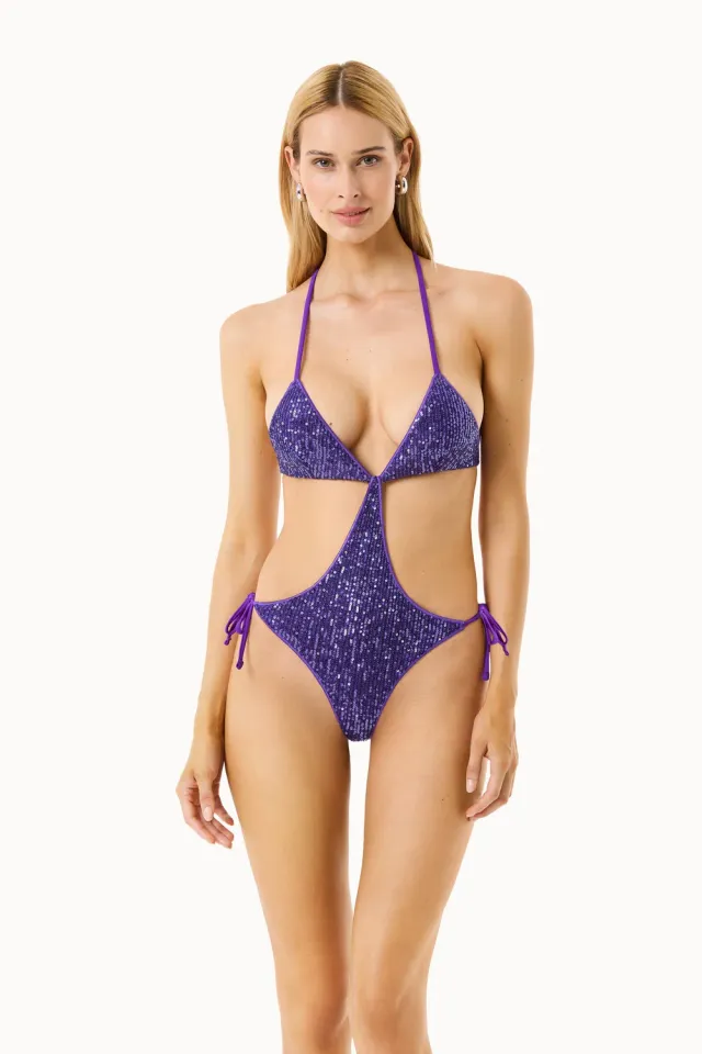 4 Giveness Pop Splash costume intero nero con paillettes