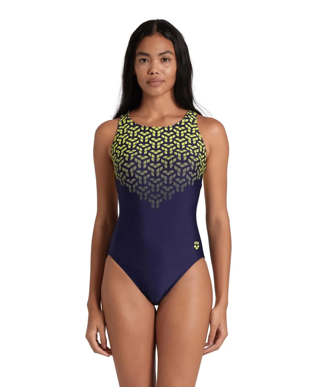Arena Kikko V Back costume intero donna nero clororesistente