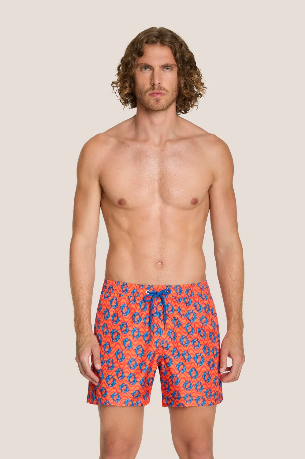 4 Giveness Dolphins short mare uomo corto rosso