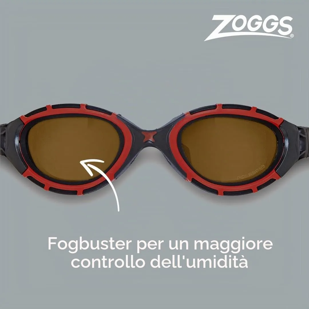 Zoggs Predator Flex Polarized occhialini nuoto lenti polarizzate UV400
