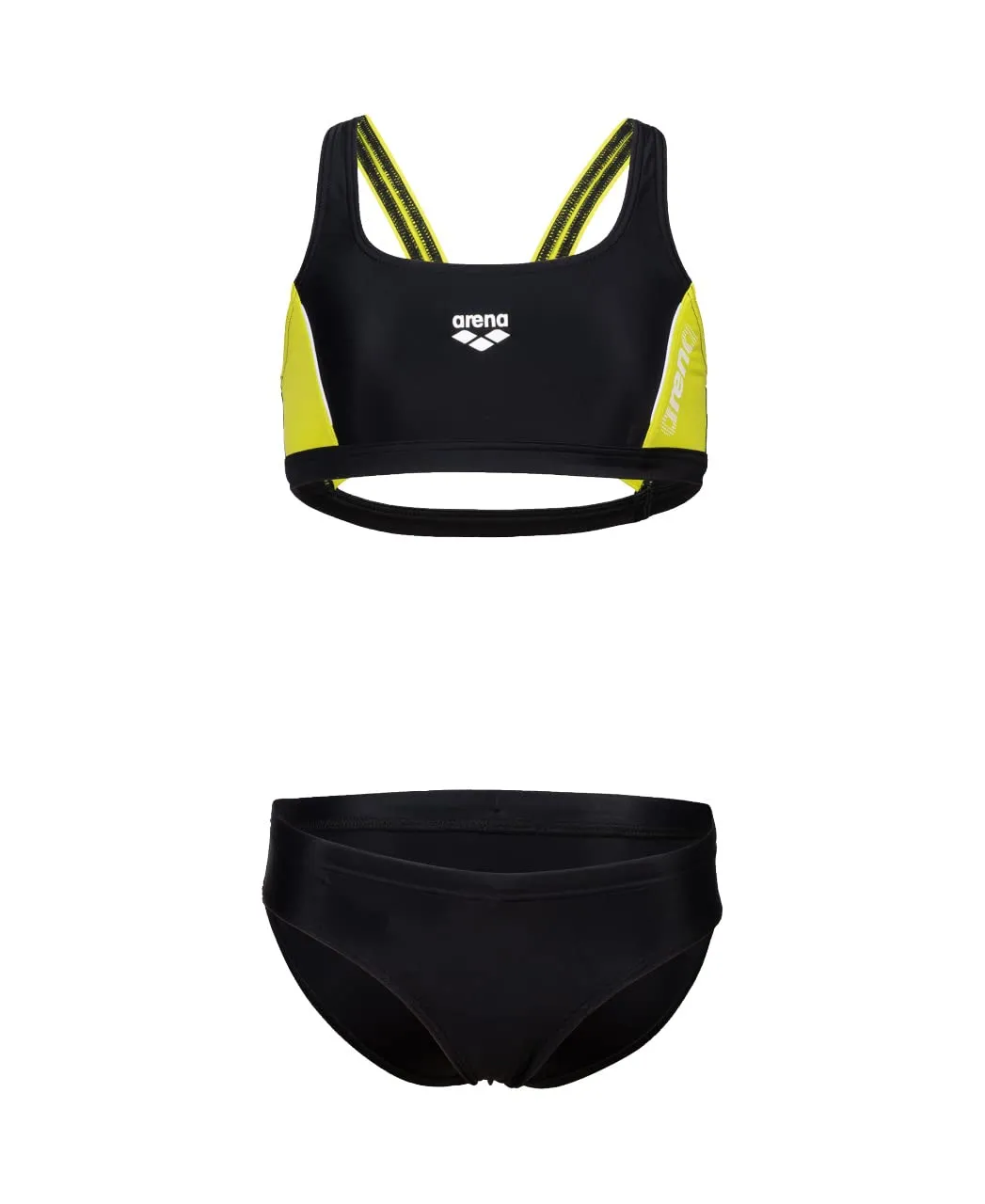Arena Thrice Jr costume due pezzi bimba nero-corallo