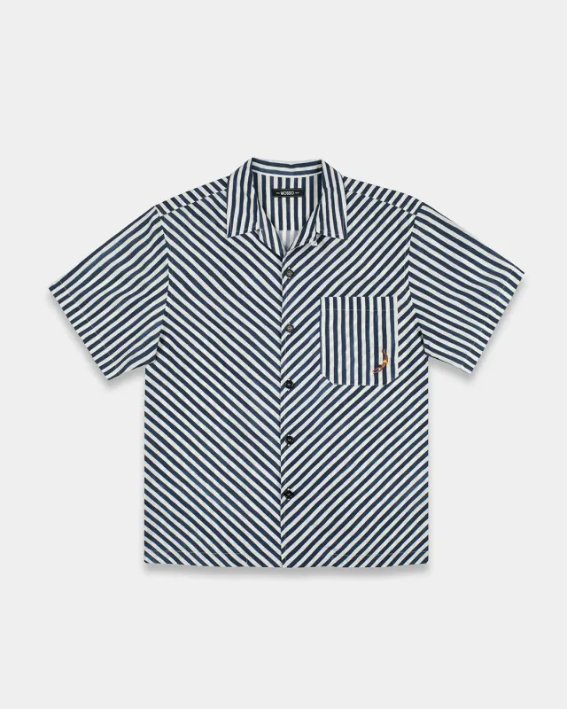 Mosso Sunwear Wave camicia blu manica corta