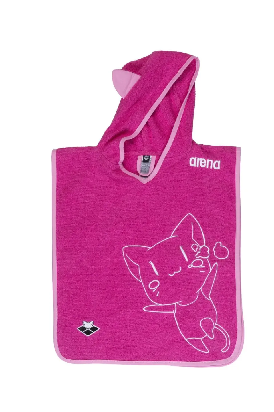 Arena Friends poncho accappatoio bambini S fucsia