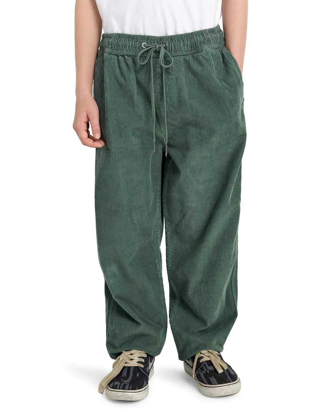 Billabong Larry Cord pantaloni bambino 14 anni verde hunter velluto