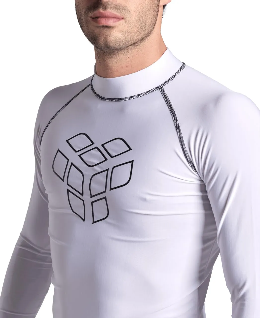 Arena Rash Vest L/S Graphic Lycra Uomo Manica Lunga