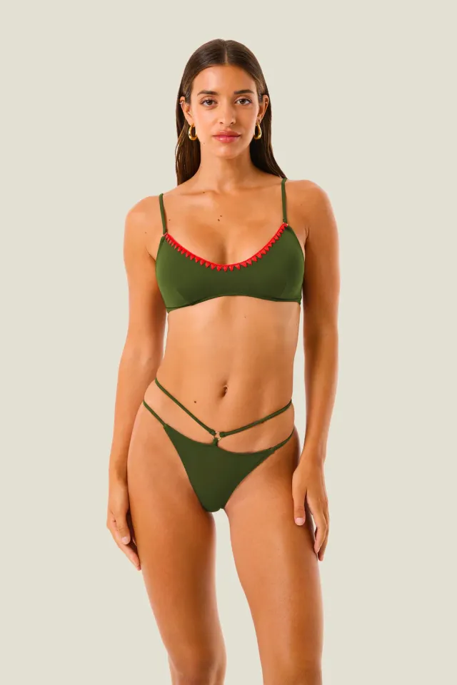 4Giveness Color Croche bikini top crochet nero-bianco S