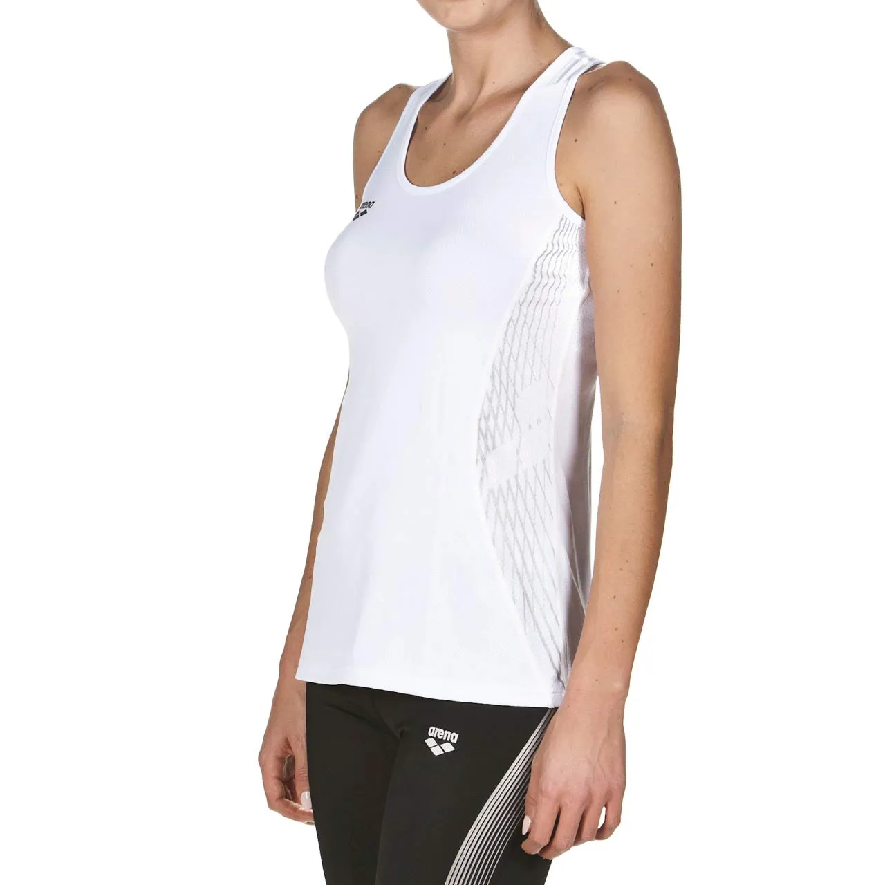 Arena Run Tank Top canotta sportiva donna traspirante asciugatura rapida